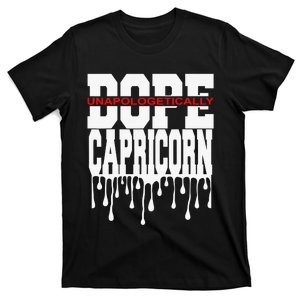 Dope Queen King Graphic Decor Capricorn Astrology Zodiac T-Shirt