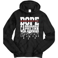 Dope Queen King Graphic Decor Capricorn Astrology Zodiac Tie Dye Hoodie