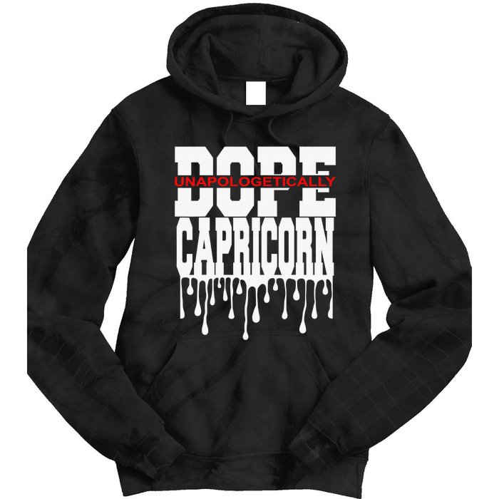 Dope Queen King Graphic Decor Capricorn Astrology Zodiac Tie Dye Hoodie