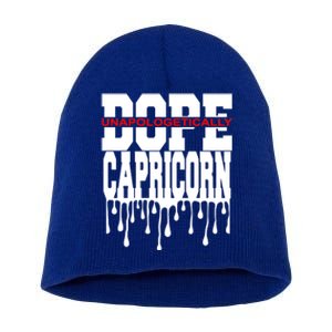 Dope Queen King Graphic Decor Capricorn Astrology Zodiac Meaningful Gift Short Acrylic Beanie