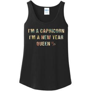 Dope Queen King Graphic Decor Capricorn Astrology Zodiac Ladies Essential Tank