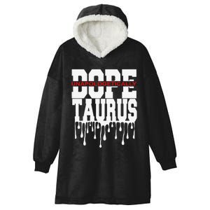 Dope Queen King Graphic Decor Taurus Astrology Zodiac Hooded Wearable Blanket