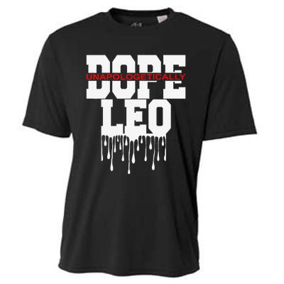 Dope Queen King Graphic Decor Leo Astrology Zodiac Cooling Performance Crew T-Shirt