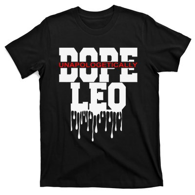 Dope Queen King Graphic Decor Leo Astrology Zodiac T-Shirt