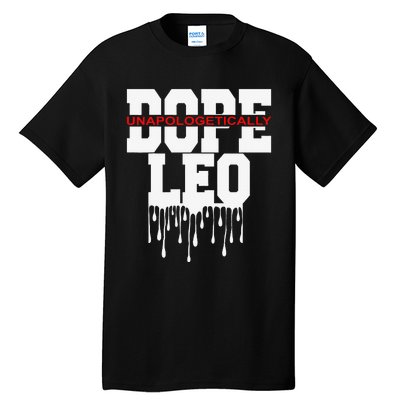 Dope Queen King Graphic Decor Leo Astrology Zodiac Tall T-Shirt