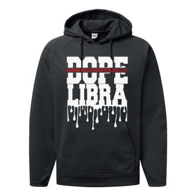 Dope Queen King Graphic Decor Libra Astrology Zodiac Performance Fleece Hoodie