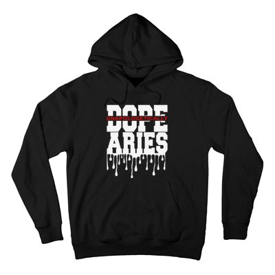 Dope Queen King Graphic Decor Aries Astrology Zodiac Hoodie