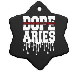 Dope Queen King Graphic Decor Aries Astrology Zodiac Ceramic Star Ornament