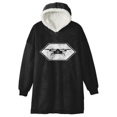 Drone Quadcopter Pilot Rc Fpv Gift Hooded Wearable Blanket