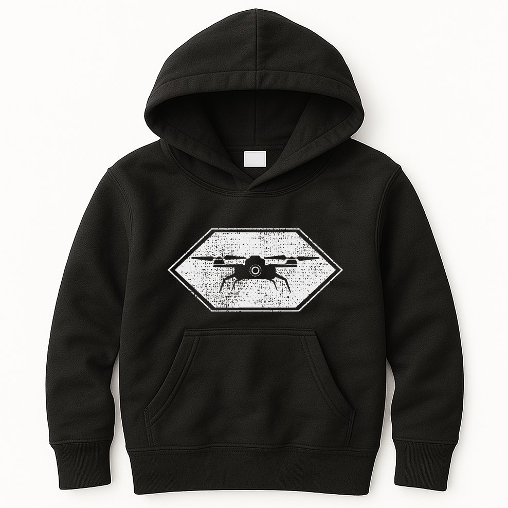 Drone Quadcopter Pilot Rc Fpv Gift Kids Hoodie