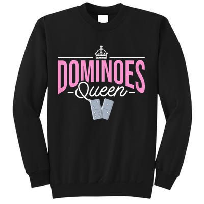 Dominoes Queen Play Domino Mexican Domino Sweatshirt