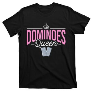 Dominoes Queen Play Domino Mexican Domino T-Shirt