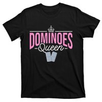 Dominoes Queen Play Domino Mexican Domino T-Shirt