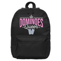 Dominoes Queen Play Domino Mexican Domino 16 in Basic Backpack