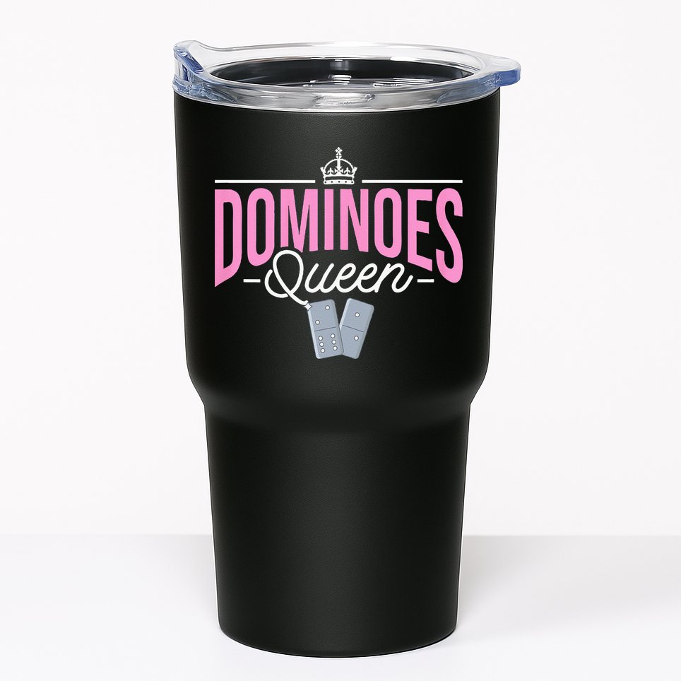 Dominoes Queen Play Domino Mexican Domino Tumbler