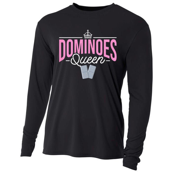 Dominoes Queen Play Domino Mexican Domino Cooling Performance Long Sleeve Crew