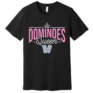 Dominoes Queen Play Domino Mexican Domino Premium T-Shirt