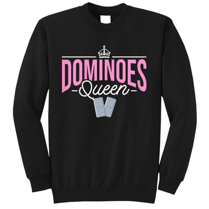 Dominoes Queen Play Domino Mexican Domino Tall Sweatshirt