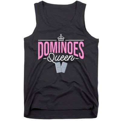 Dominoes Queen Play Domino Mexican Domino Tank Top