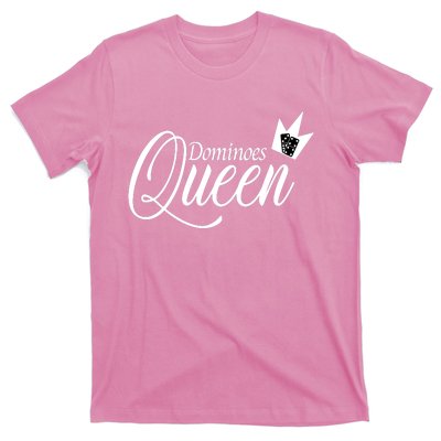 Dominoes Queen Play Domino Mexican Domino T-Shirt