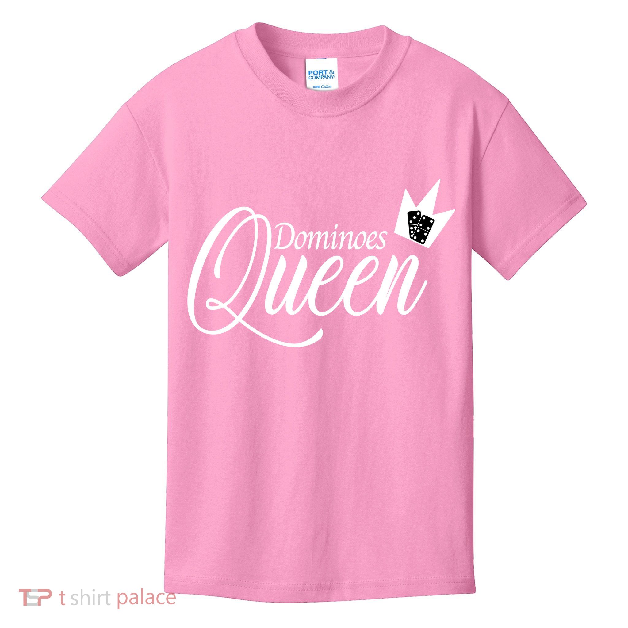 Dominoes Queen Play Domino Mexican Domino Kids T-Shirt