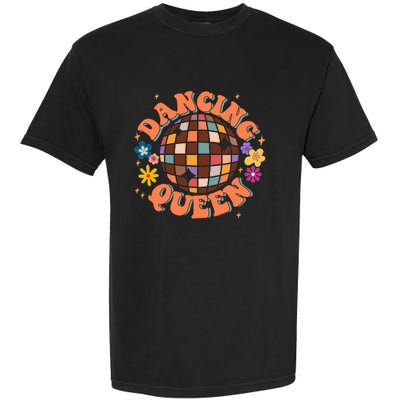 Dancing Queen Retro Bridesmaids 70’s Disco Bachelorette Garment-Dyed Heavyweight T-Shirt