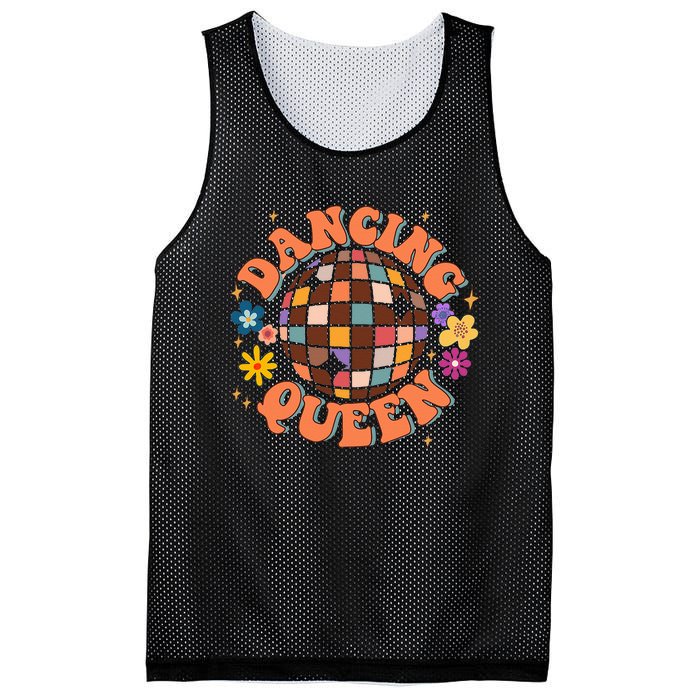 Dancing Queen Retro Bridesmaids 70’s Disco Bachelorette Mesh Reversible Basketball Jersey Tank