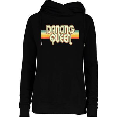 Dancing Queen Roller Disco Outfit 70s Costume For Women Womens Funnel Neck Pullover Hood