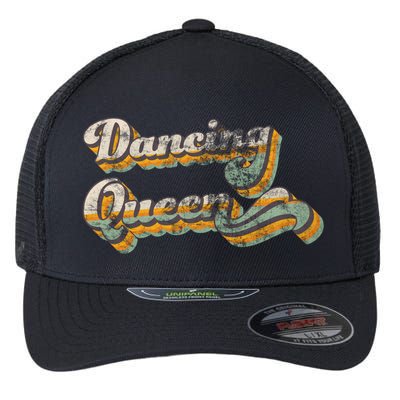 Dancing Queen Retro 1970s Vintage Gift Flexfit Unipanel Trucker Cap