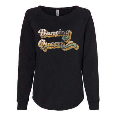 Dancing Queen Retro 1970s Vintage Gift Womens California Wash Sweatshirt