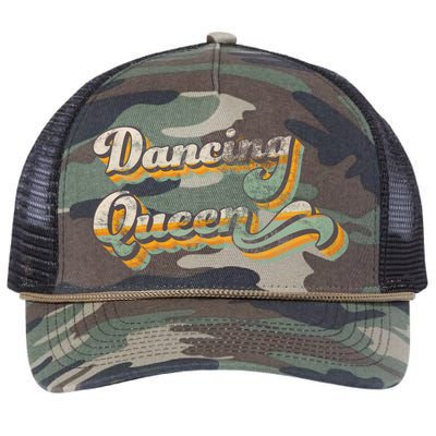 Dancing Queen Retro 1970s Vintage Gift Retro Rope Trucker Hat Cap