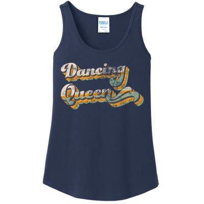 Dancing Queen Retro 1970s Vintage Gift Ladies Essential Tank