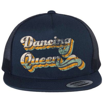 Dancing Queen Retro 1970s Vintage Gift Flat Bill Trucker Hat