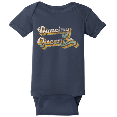 Dancing Queen Retro 1970s Vintage Gift Baby Bodysuit