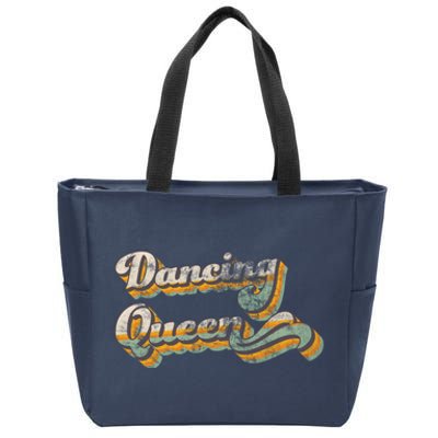 Dancing Queen Retro 1970s Vintage Gift Zip Tote Bag