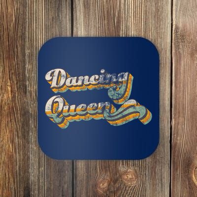 Dancing Queen Retro 1970s Vintage Gift Coaster