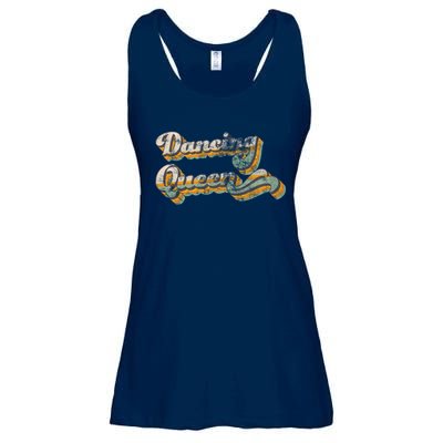 Dancing Queen Retro 1970s Vintage Gift Ladies Essential Flowy Tank