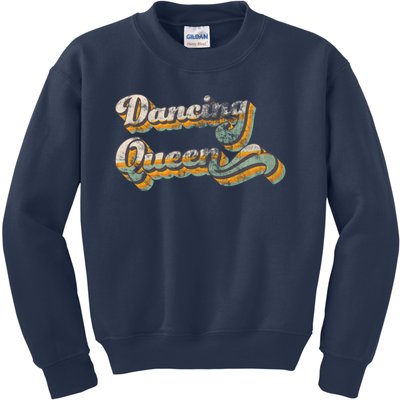 Dancing Queen Retro 1970s Vintage Gift Kids Sweatshirt