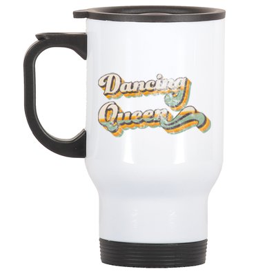 Dancing Queen Retro 1970s Vintage Gift Stainless Steel Travel Mug