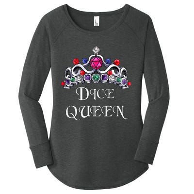 Dice Queen Role-playing Women's Perfect Tri Tunic Long Sleeve Shirt