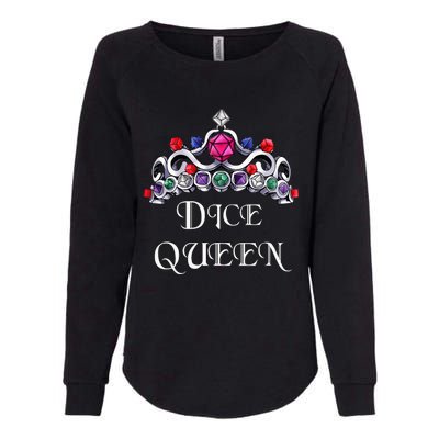 Dice Queen Role-playing Womens California Wash Sweatshirt