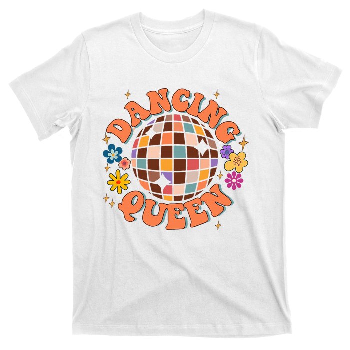 Dancing Queen Retro Bridesmaids 70’S Disco Bachelorette T-Shirt