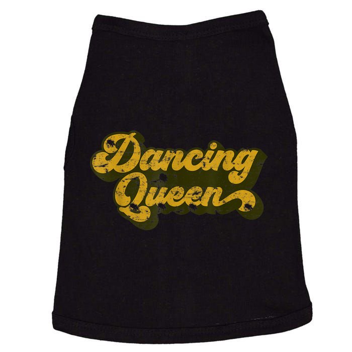 Dancing Queen Retro 1970s Vintage Gift Doggie Tank