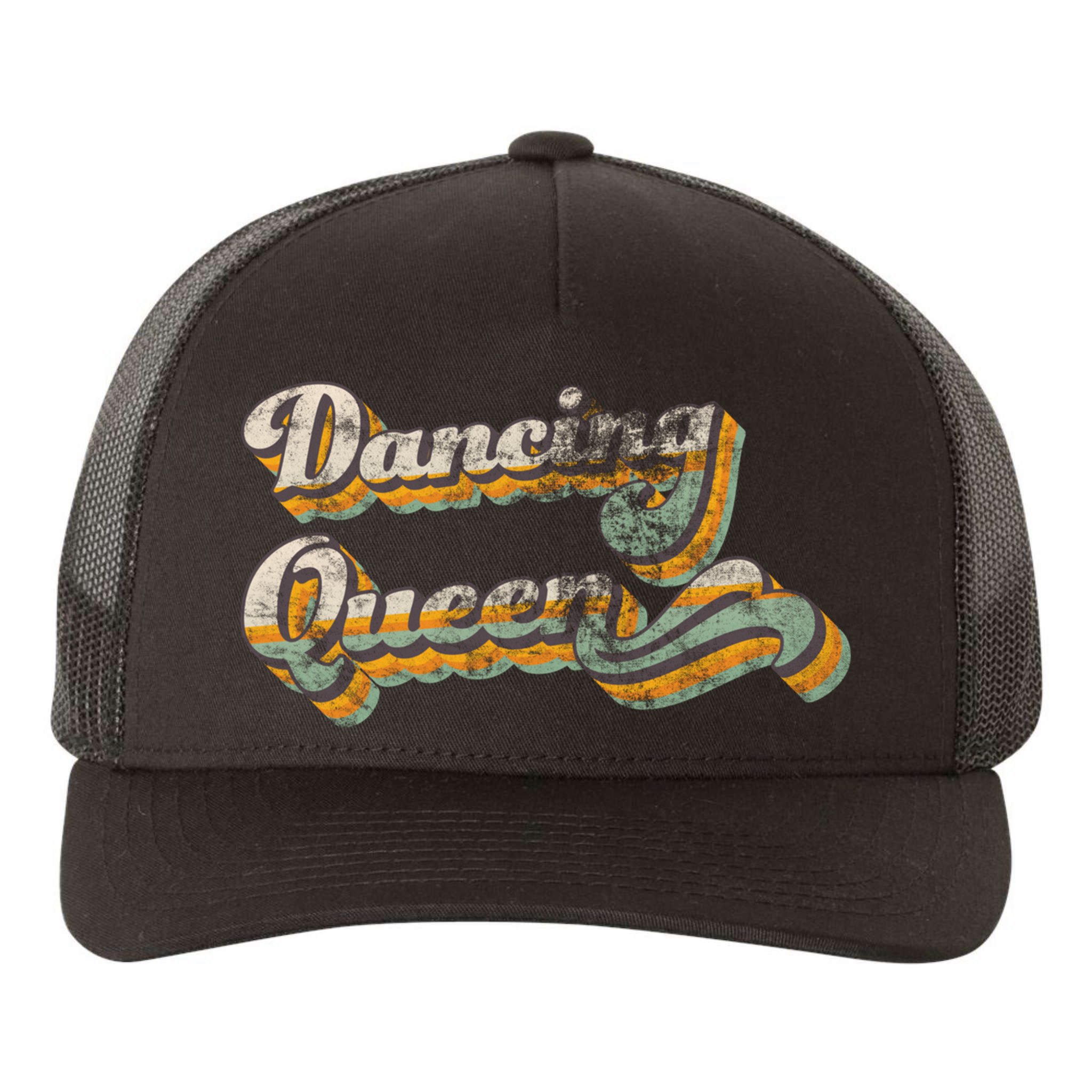 Dancing Queen Retro 1970s Vintage Gift Yupoong Adult 5-Panel Trucker Hat