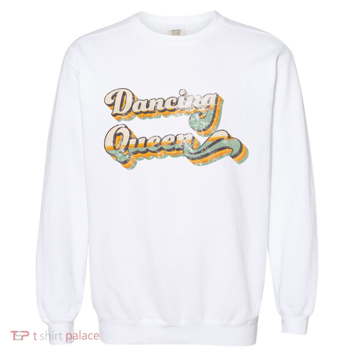 Dancing Queen Retro 1970s Vintage Gift Garment-Dyed Sweatshirt