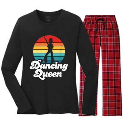 Dancing Queen Roller Disco Outfit 70s Costume For Women Women's Long Sleeve Flannel Pajama Set 