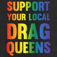 Drag Queen Support Your Local Drag Queens Premium Premium Pullover Hoodie