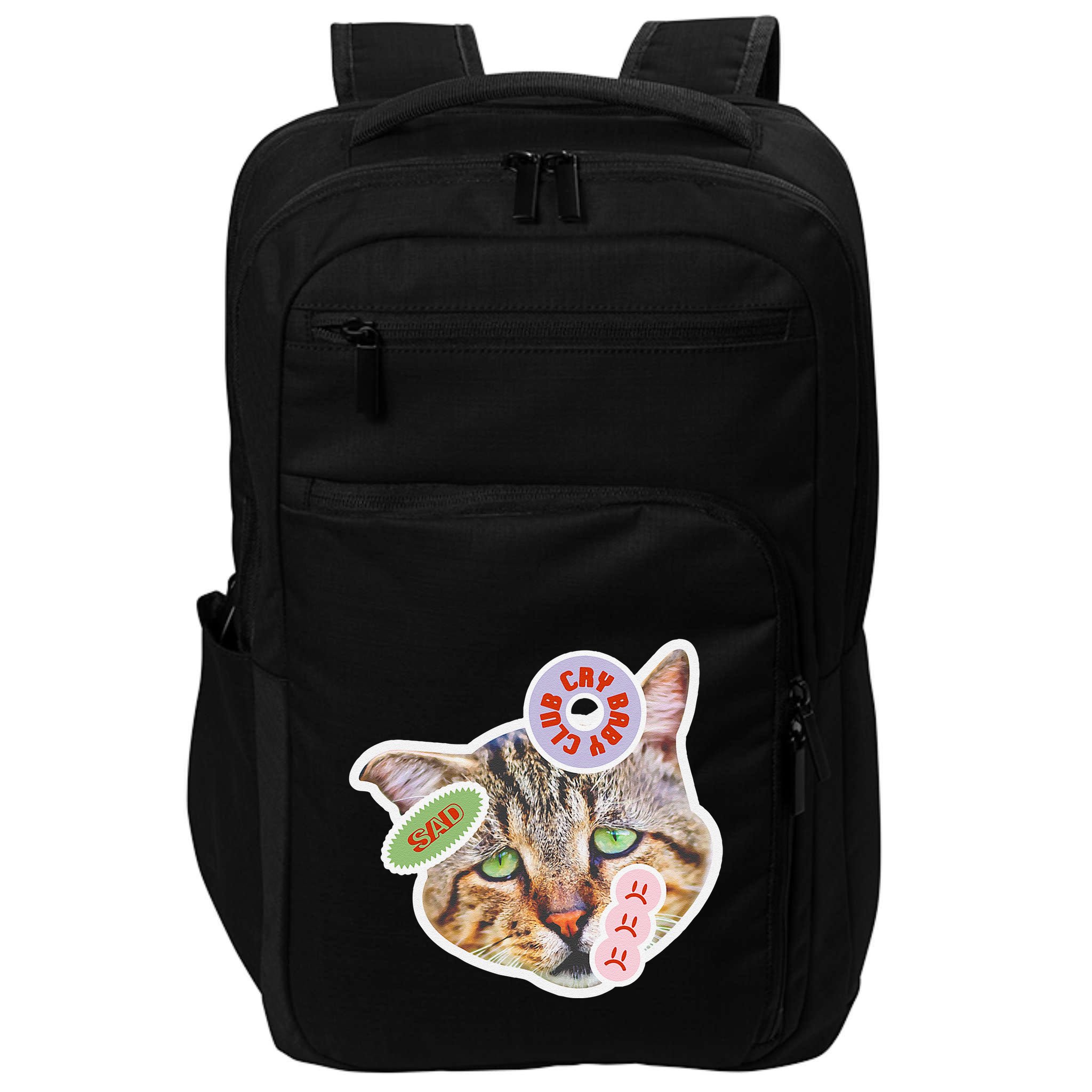 Drama Queen Sad Cat Funny & Ugly Cute Impact Tech Backpack