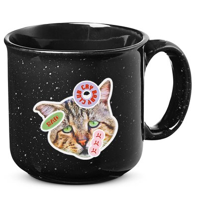 Drama Queen Sad Cat Funny & Ugly Cute 15oz Campfire Ceramic Mug