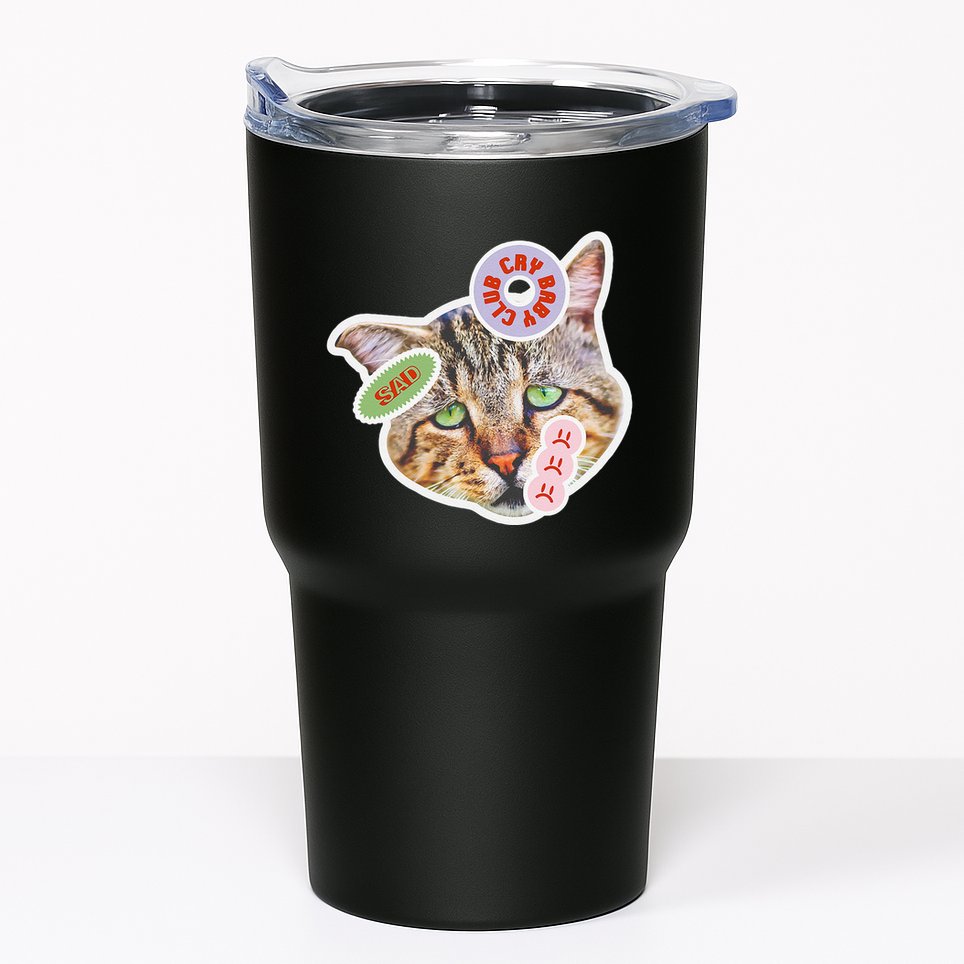 Drama Queen Sad Cat Funny & Ugly Cute Tumbler